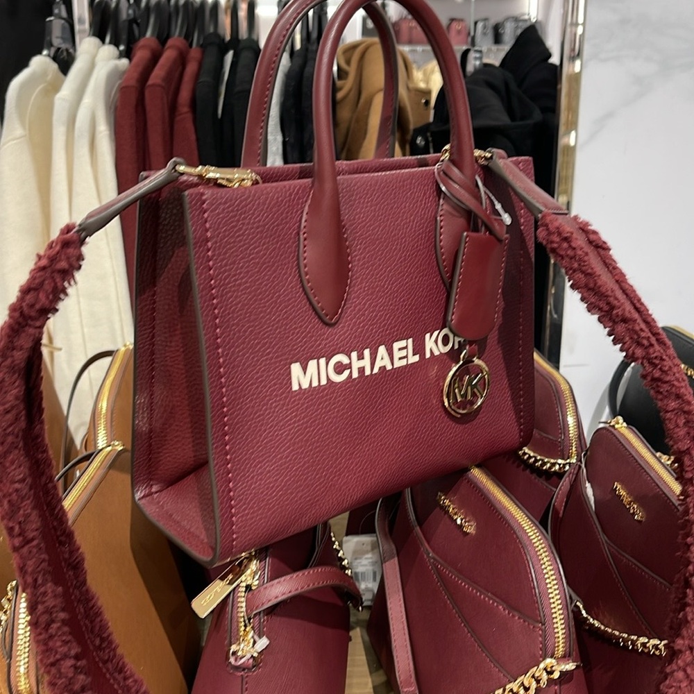 Michael Kors Mirella Small Pebbled Leather Crossbody Bag
OXBLOOD 
NWT